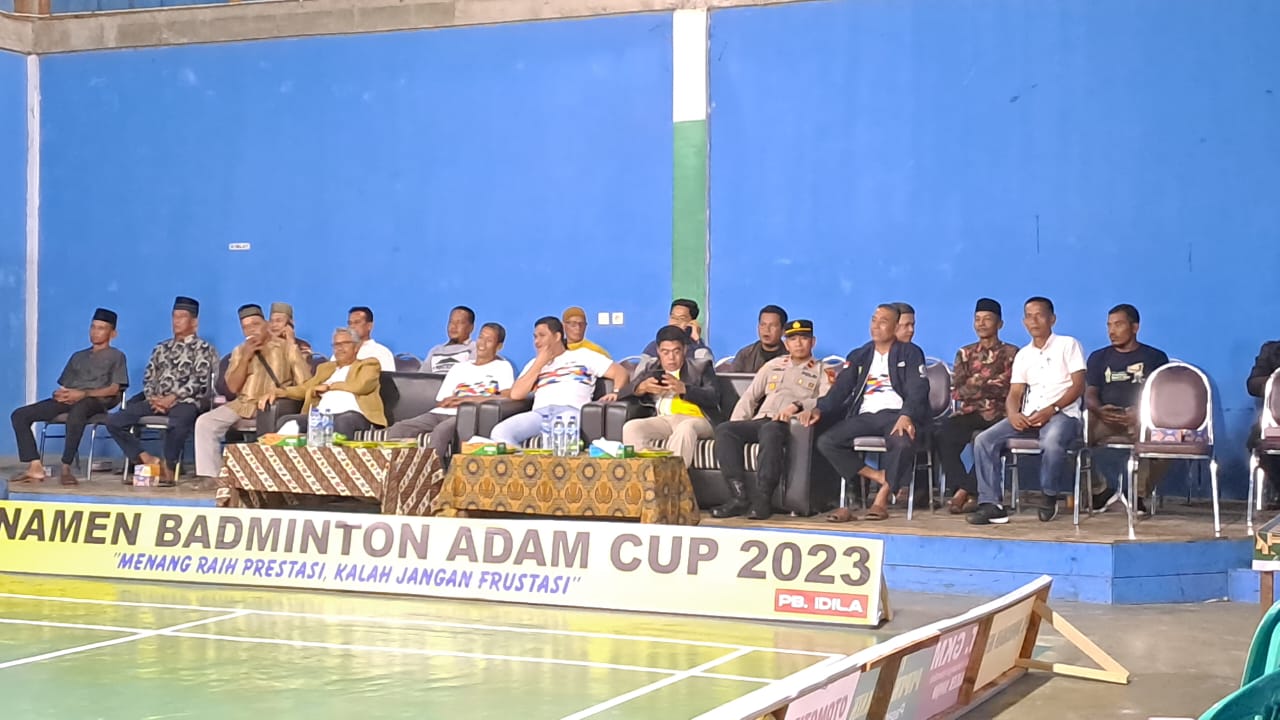Tanpa Infaq ASN,Turnamen Badminton Adam Cup I Siberakun Diikuti 132 Pasang